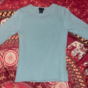 Light blue sweater top